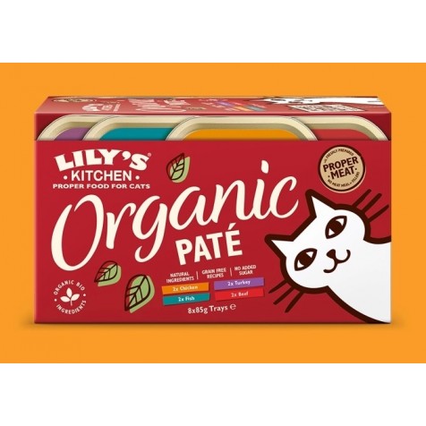 Lily's-Organic-Paté-Trays-Multipack-para-Gatos