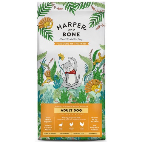Harper-and-Bone-Adult-Med-Large-Flavours-Farm-Pienso-para-Perros