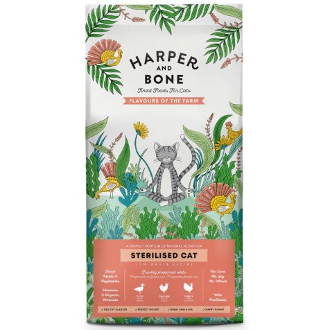 Harper-and-Bone-Sterilised-Flavours-Farm-Pienso-para-Gatos