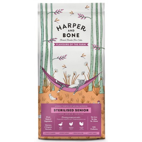 Harper-and-Bone-Senior-Sterilised-Flavours-Farm-Pienso-para-Gatos
