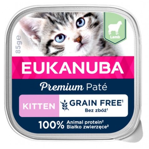 Eukanuba-Kitten-Grain-Free-Paté-Cordero
