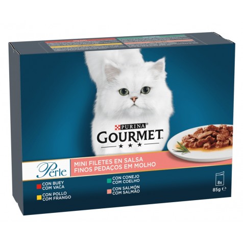 Purina-Gourmet-Perle-Pack-Finas-Láminas-en-Salsa-para-Gatos