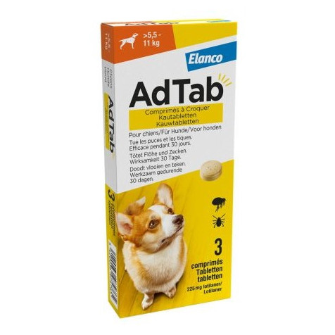 Comprimidos-Masticables-AdTab-para-Perros-5,5-11kg-3-comprimidos