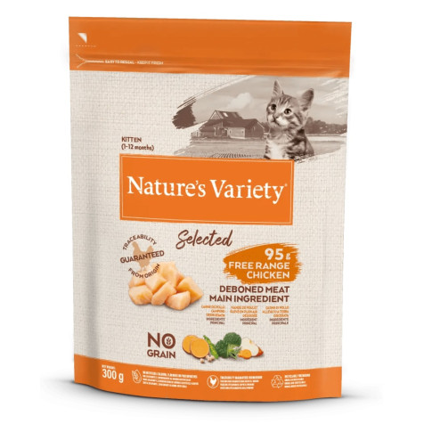 Nature`s-Variety-Selected-Grain-Free-Pollo-Kitten-300-gr