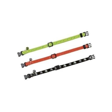 Collar-de-PVC-Reflectante-con-Motivos-de-Peces-10-mm-X-20-30-cm-Color-Verde