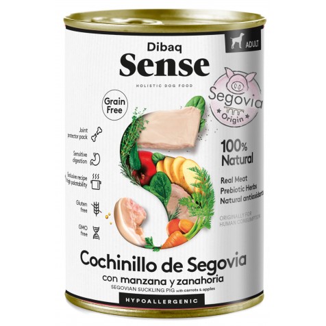Dibaq-Sense-Adult-Grain-Free-Cochinillo-Segoviano-Perro-Latas