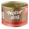 Naturdog Wet Cordero con Arroz y Tomates