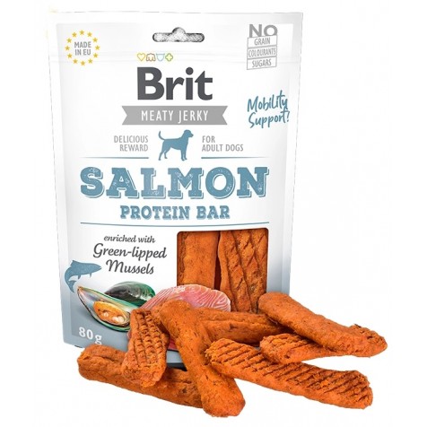 Brit Jerky Snack Protein Bar de Salmón para Perros