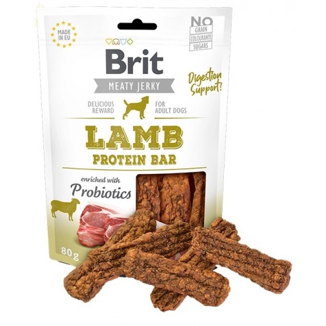 Brit Jerky Snack Protein Bar de Cordero para Perros