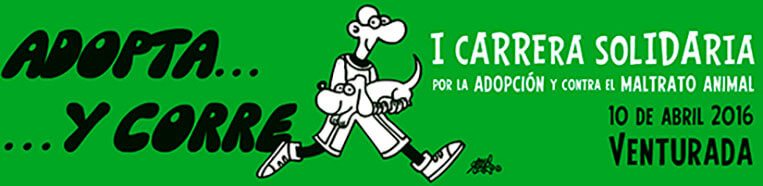 banner carrera adopta y corre - I Carrera Solidaria a favor de animales