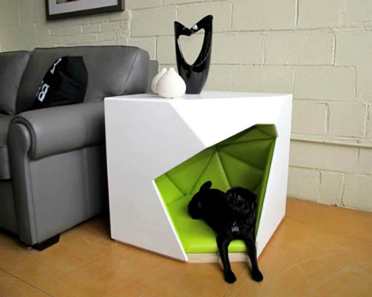 mesa auxiliar caseta mascota - Compartir muebles con tu mascota
