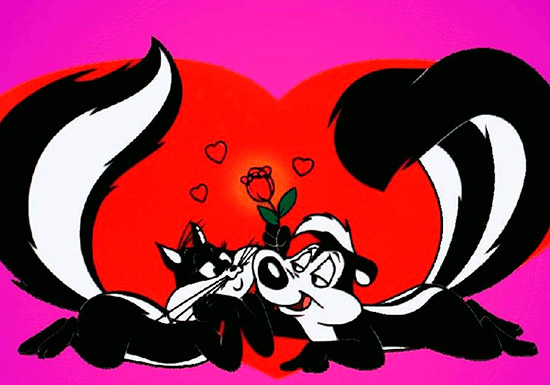 peppy le pew Penelope - ¡Feliz San Valentín con animales!