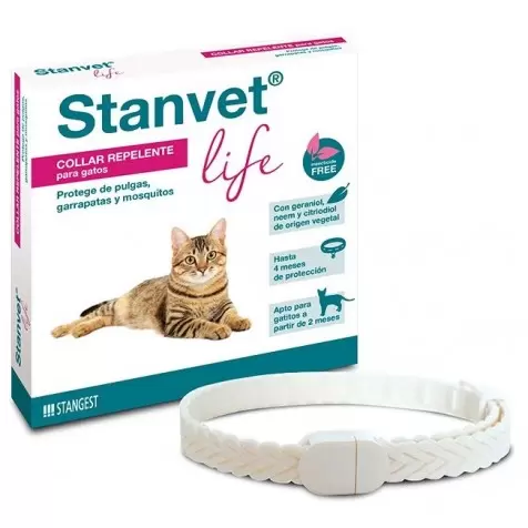 collar stanvet life para gatos - ¿Cuáles son los mejores collares antiparasitarios para gatos?